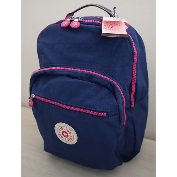 Kipling KIA5L4-I2Y Women's Admiral Blue/Purple 15" Laptop Seoul Backpack - Picture 8 of 16